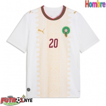 Camiseta Marruecos Ayoub El Kaabi #20 Visitante Equipación Mundial 2026 manga corta